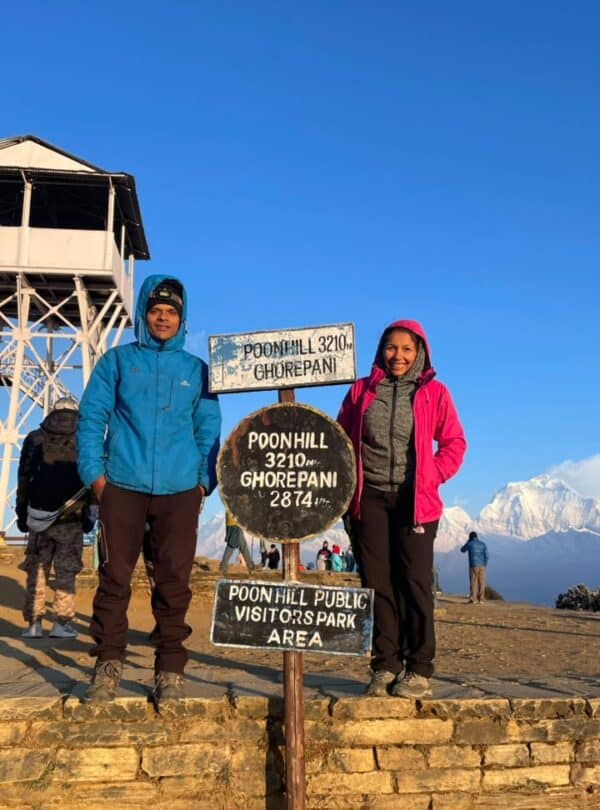 Sunrise over the Annapurna and Dhaulagiri ranges from Poon Hill