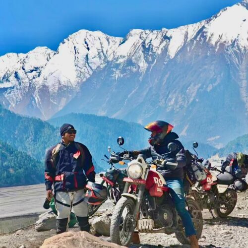 Motorcycle tour in Nepal through the Upper Mustang Himalayas